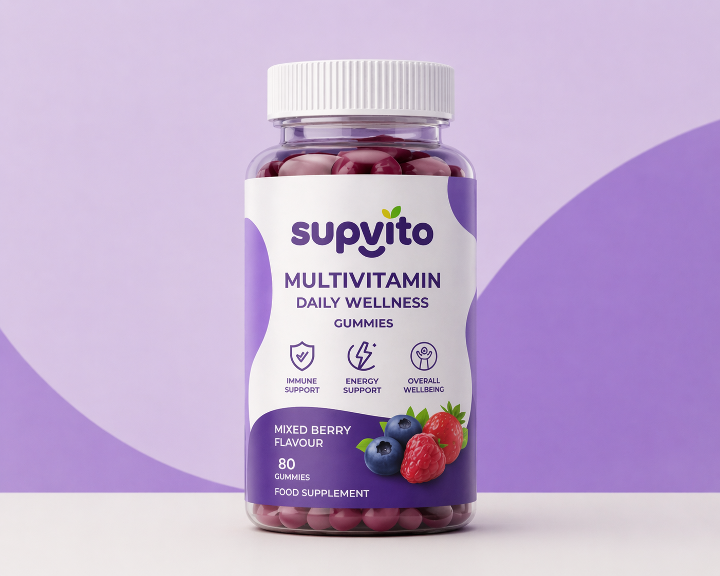 Mixed Berry Multivitamin Daily Wellness Gummies