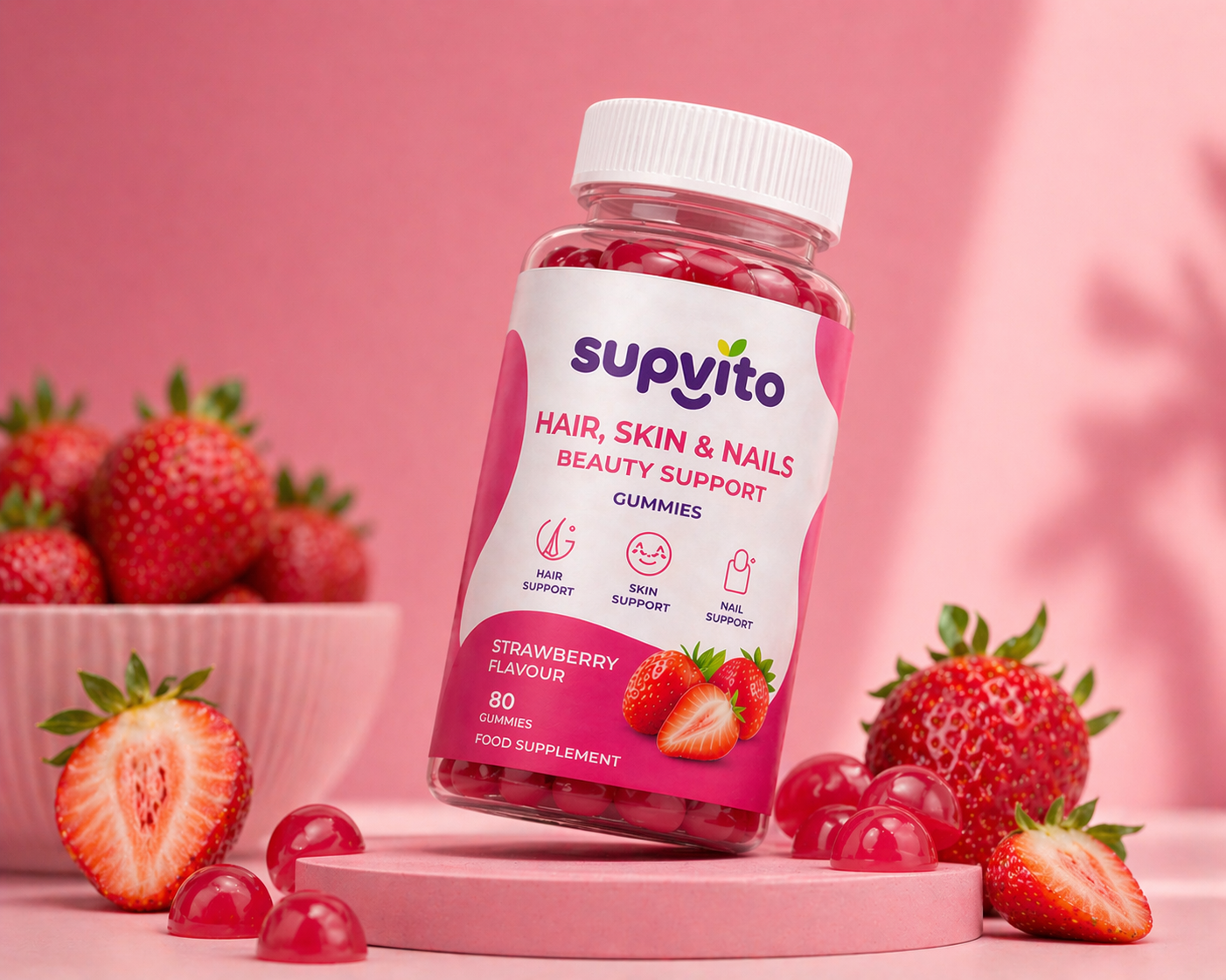 Strawberry Beauty Support Gummies