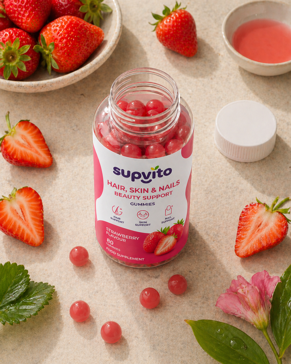 Strawberry Beauty Support Gummies