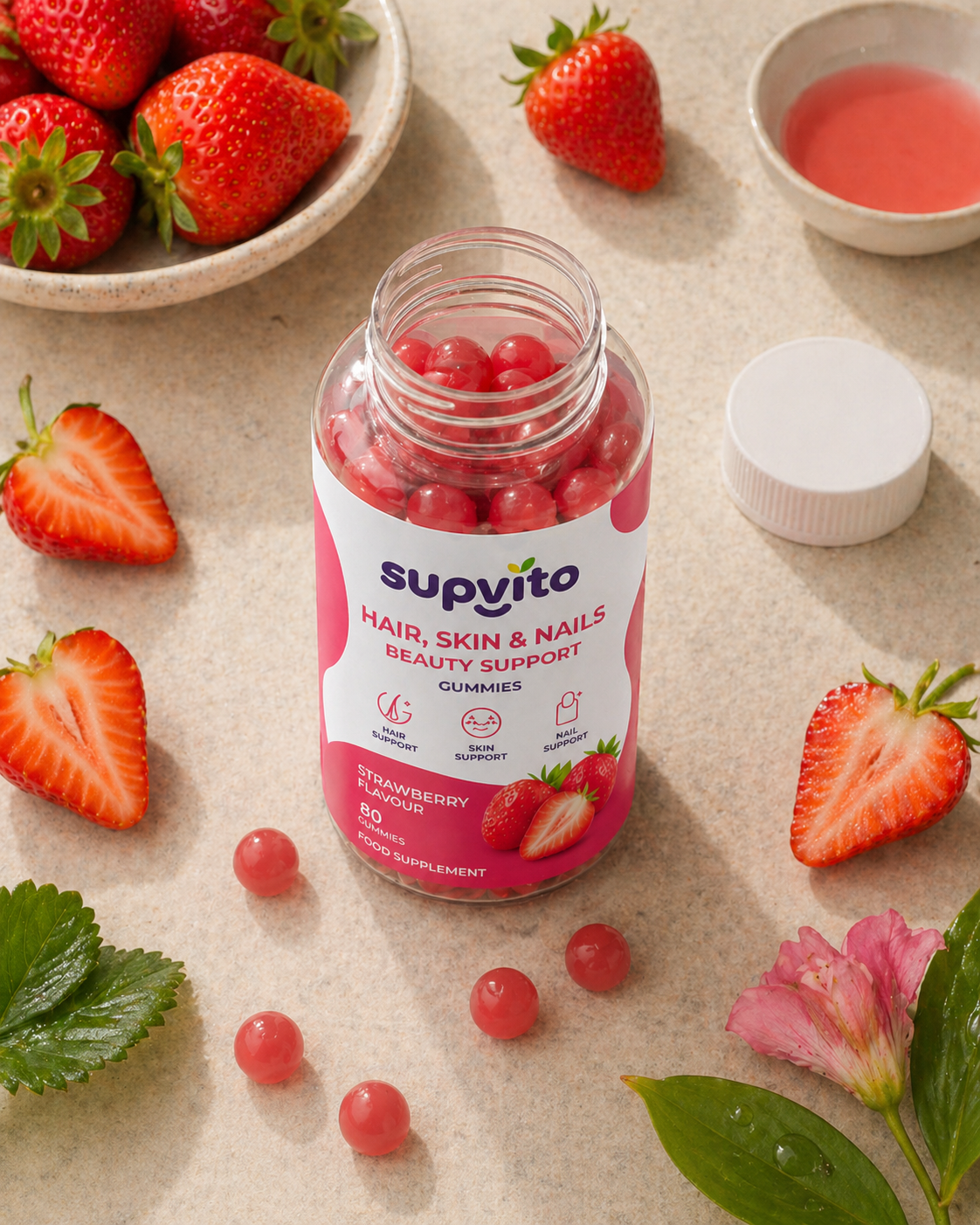 Strawberry Beauty Support Gummies