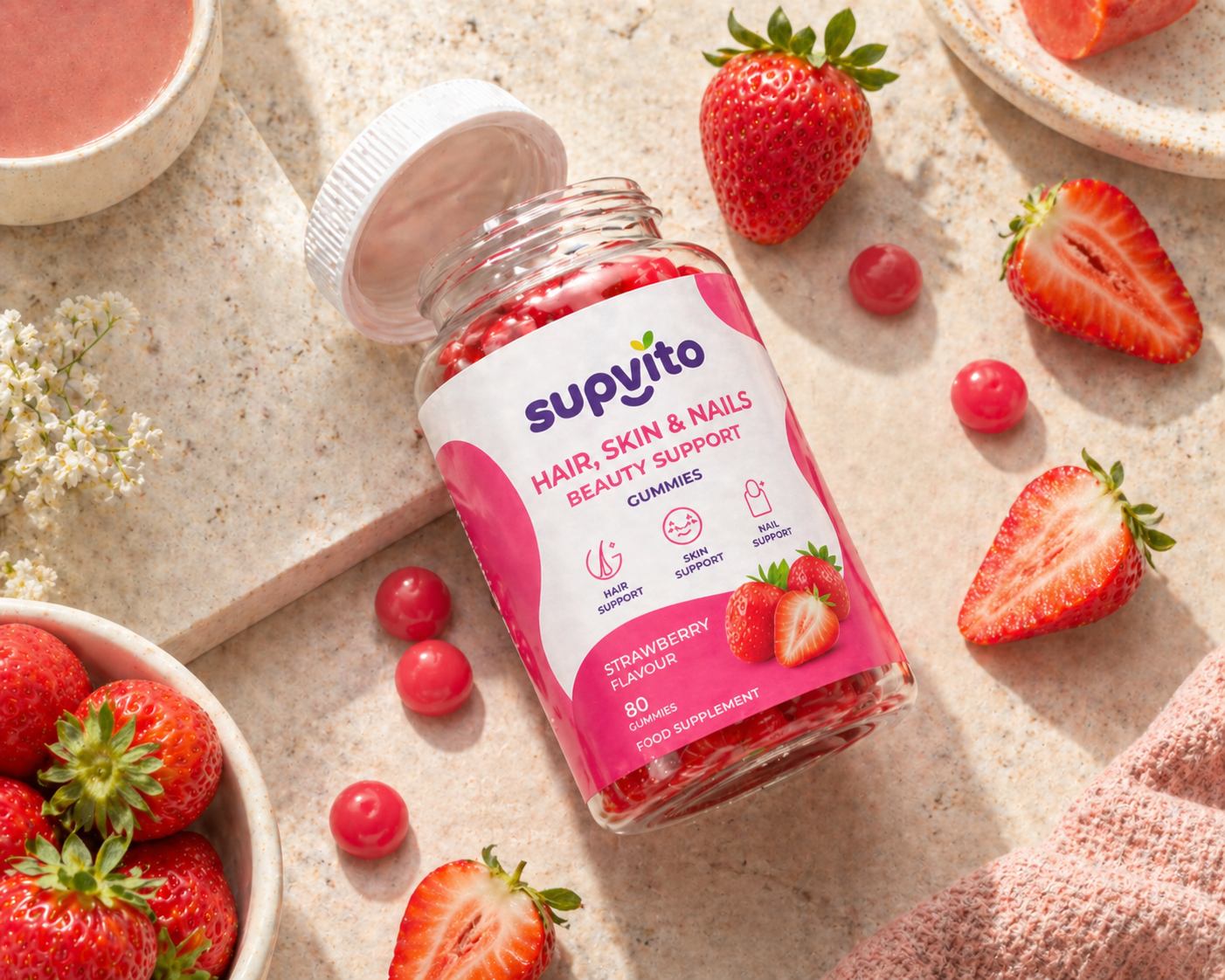 Strawberry Beauty Support Gummies