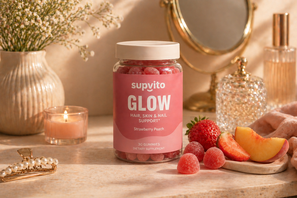 Strawberry Peach Glow & Rejuvenation For Hair, Skin & Nails