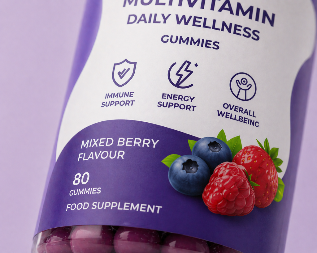 Mixed Berry Multivitamin Daily Wellness Gummies