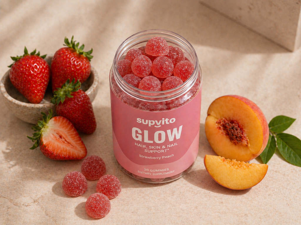 Strawberry Peach Glow & Rejuvenation For Hair, Skin & Nails
