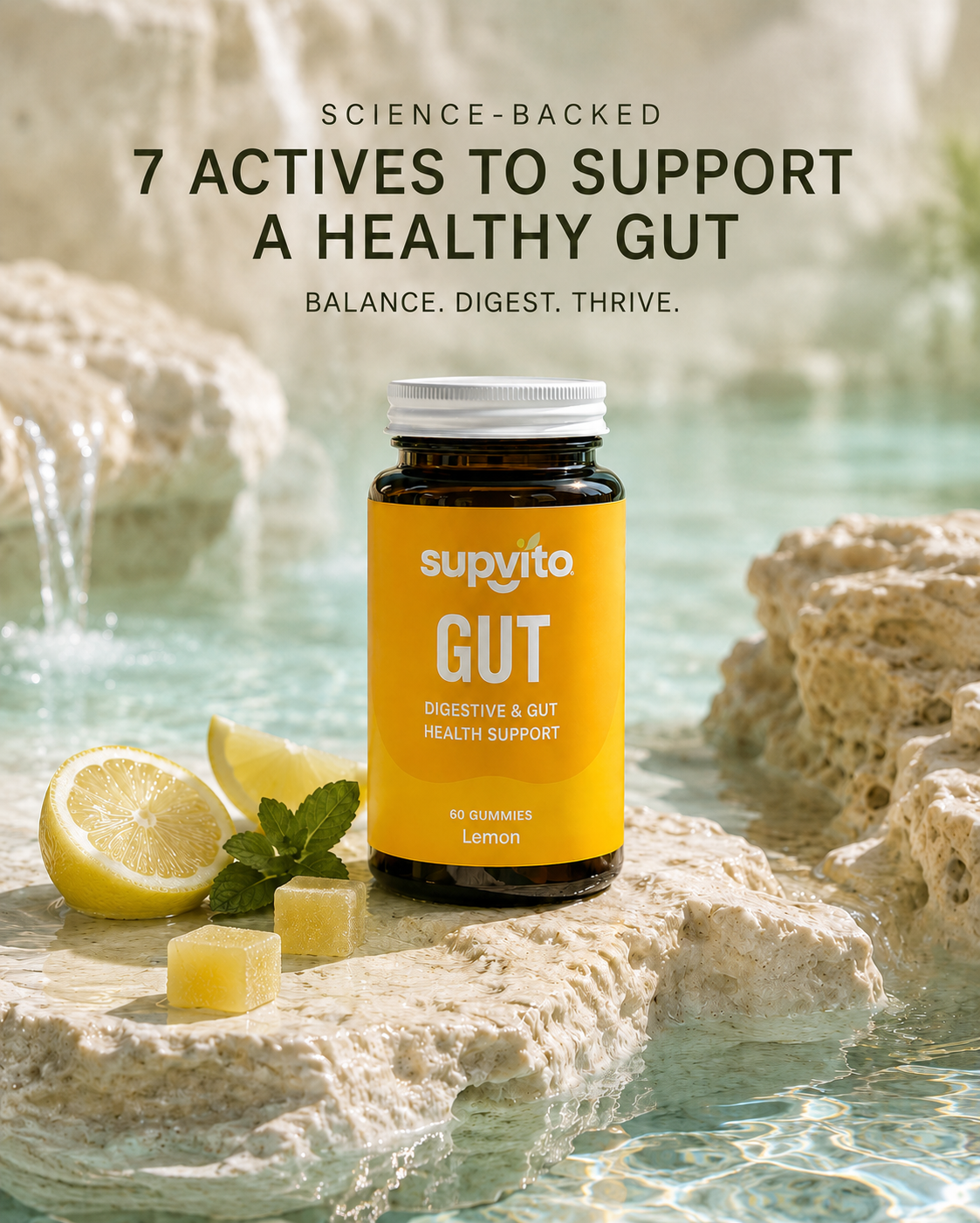 Zesty Lemon Gut & Microbiome Balance